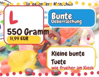 Gemischte Überraschungstüte L 550g