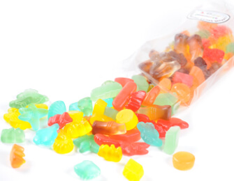 Bunte Tüte ohne Zucker